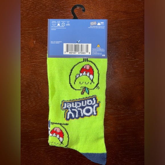 JOLLY RANCHER NOVELTY CREW SOCKS NWT MEN’S SHOE SIZE 6-12 - Picture 2 of 2